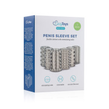 Easytoys Cock Penis Sleeve Set | One Size Fits Most | Texture With Ribs & Nubs