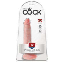 Pipedream King Cock Realistic Dildo 6" | 15 cm With Balls Suction Cup Strap-On