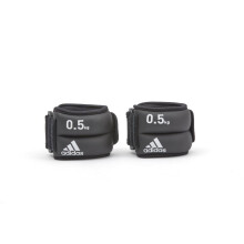 (2 x 0.5kg) Adidas Ankle Wrist Weights Running Leg Arm Gym Weights