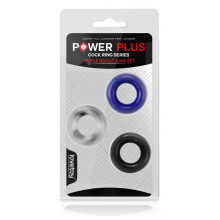 Lovetoy Triple Donut Cock Penis Rings Delay Enlargement Stimulating Set 3