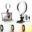 LED Selfie Ring Light Clamp Mount Dimmable Photography Lamp Live Broadcast Vlog 4