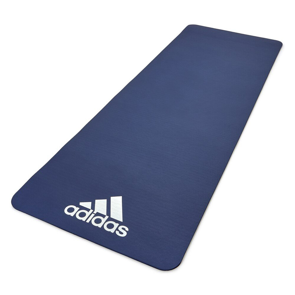 Adidas (Blue) 7Mm Training Mat Exercise Gym Fitness Workout Blue