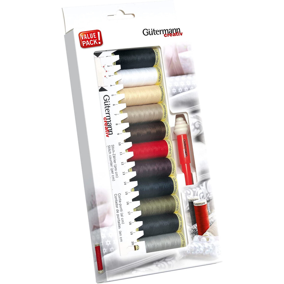 Gutermann Thread Kit: Sew-All: 11 x 100m, Polyester, Multi