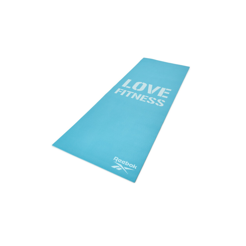Reebok (Blue) Love Fitness Mat Exercise Gym Yoga Workout Blue