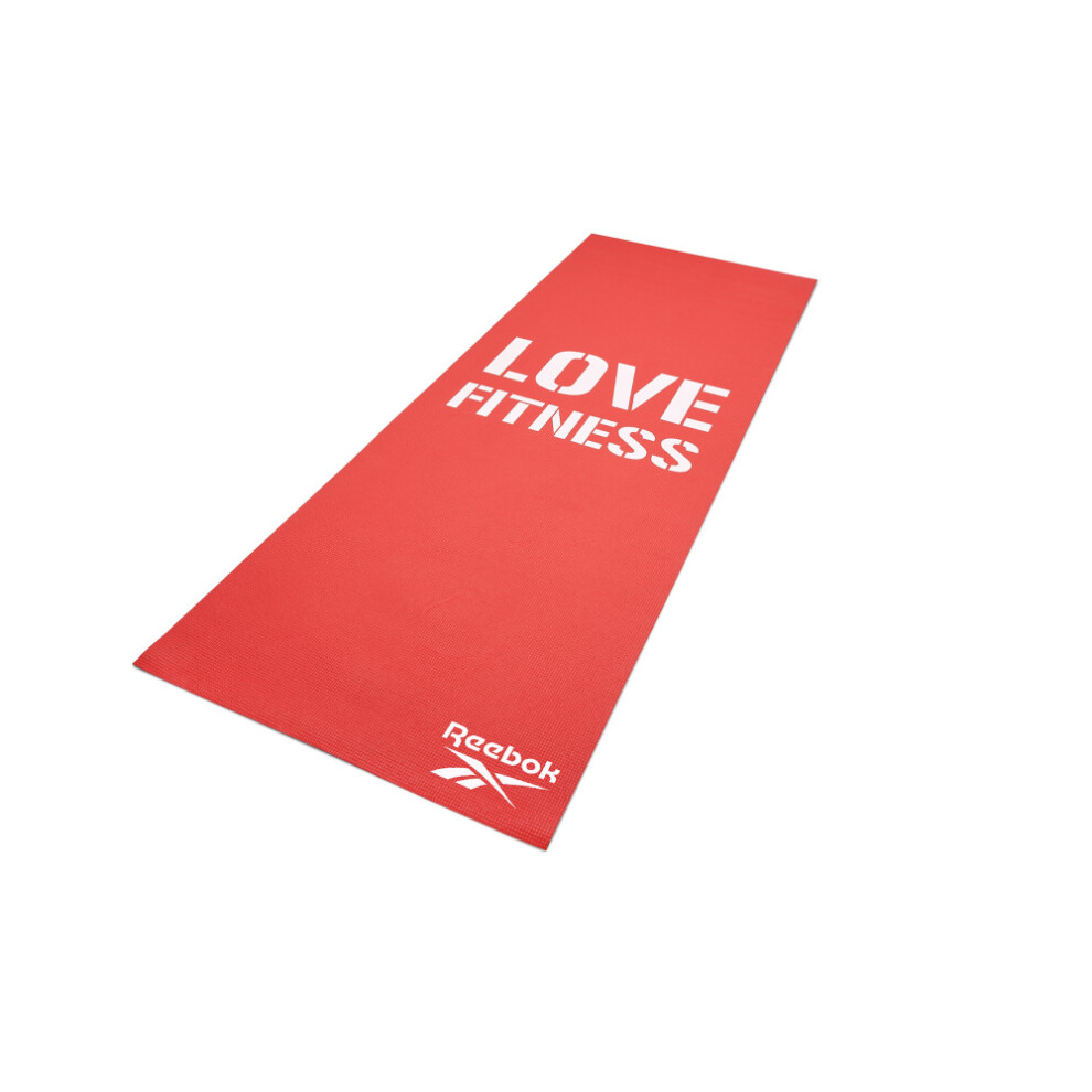 Reebok (Red) Love Fitness Mat Exercise Gym Yoga Workout Red