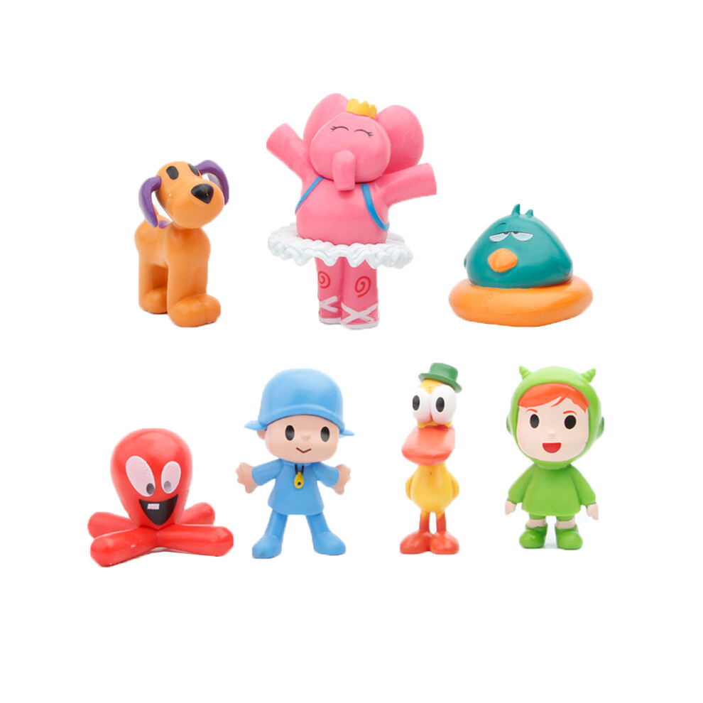 7pcs/set  Pocoyo Zinkia Toy Action Figure Kid Gift
