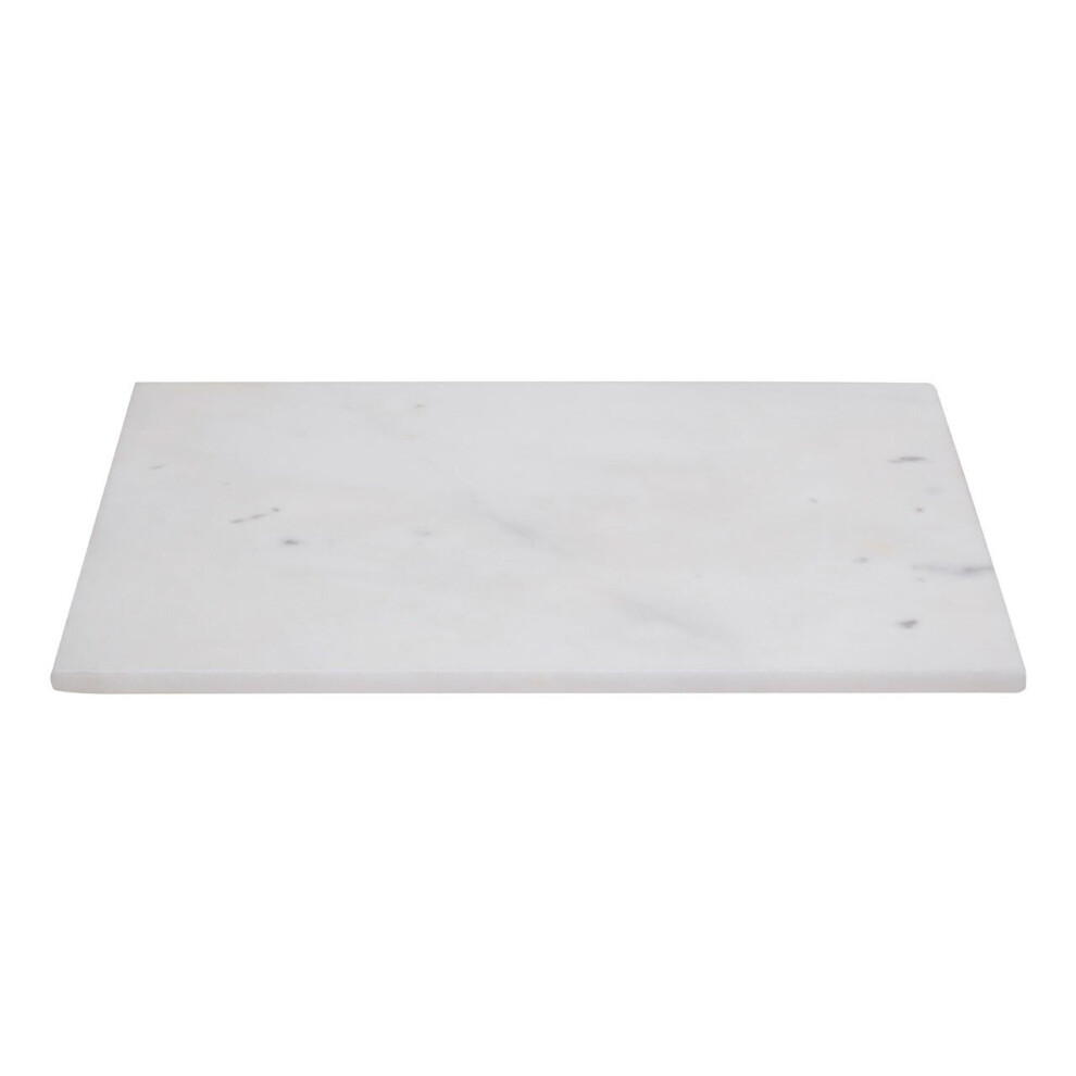Premier Housewares Rectangular Marble Chopping Board White