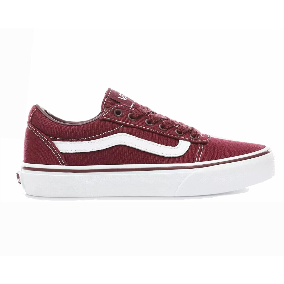 (UK 3 / EU 35) Vans Ward VN0A38J98J71 Canvas Lace Up Trainers Port Royale