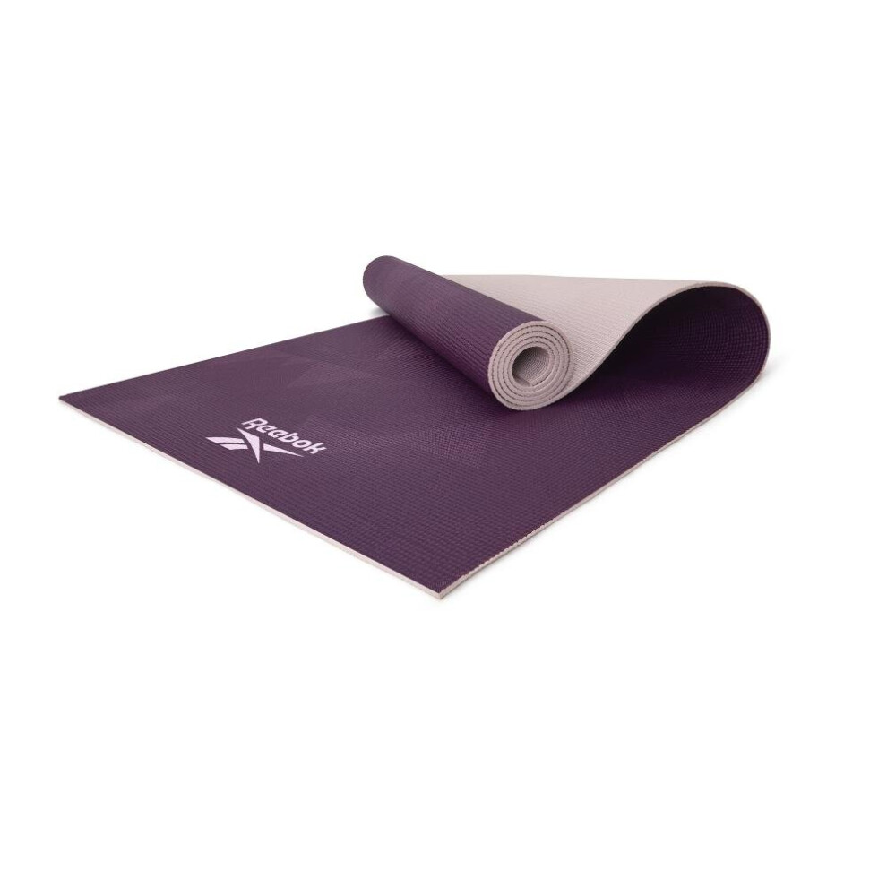 Reebok Geometric Yoga Mat Double Sided Exercise Workout Fitness