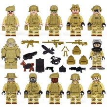 (12pcs/set) 12pcs Seal Solider Figures Building Blocks Toys Gift