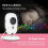 Ranpo Monitor de vídeo digital sem fios de 3,2 polegadas LCD para bebés Sensor de temperatura com visão nocturna Ficha do Reino Unido 5