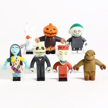 7pcs The Nightmare Before Christmas Figura Juguetes