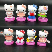 (8pcs) 8pcs/Set Hello Kitty Mini Figures Cute Cake Toppers