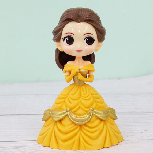 (Belle-13cm) Bella Snow White Mini Figures Cake Dollhouse Decor