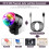 Disco Lights,Sound Activated Disco Ball Lights with 4M/13ft USB Cable 5