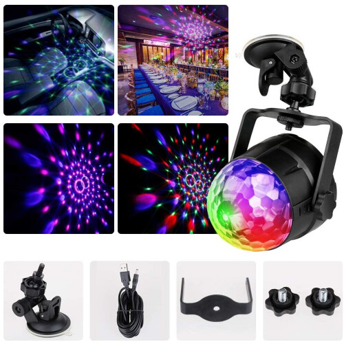 Disco Lights,Sound Activated Disco Ball Lights with 4M/13ft USB