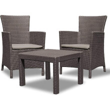 Keter Rosario Furniture balcony lounge set 2x Chairs and 1x Table