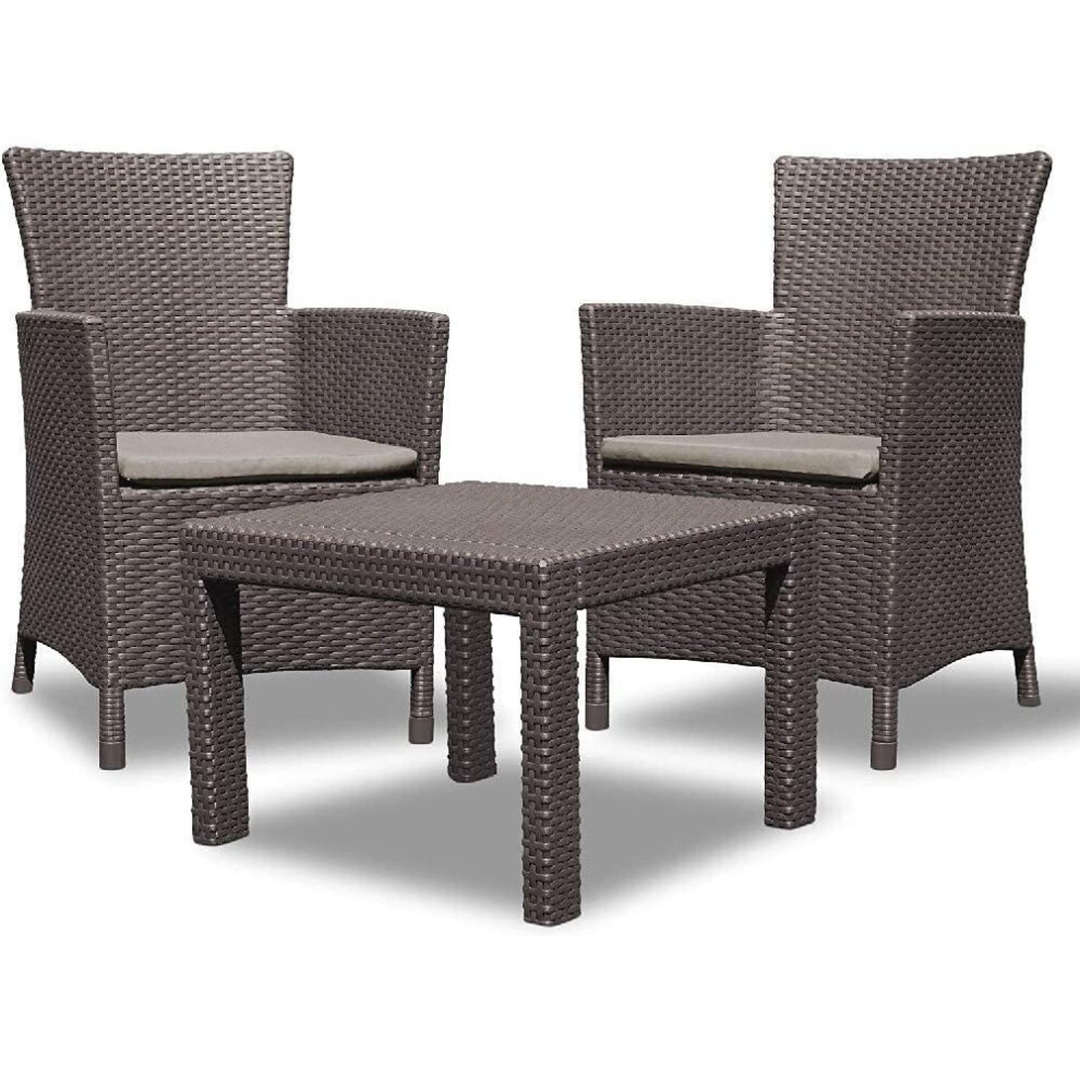 Keter Rosario Furniture balcony lounge set 2x Chairs and 1x Table
