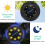Ranpo (4Pcs, White+Blue) Solar Ground Lights 12 LED Disk Lights for Garden Lawn Pathway Walkway Deck Yard 5