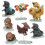 Godzilla Mini akčné figúrky 7ks Set hračiek Darček 4