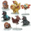 Godzilla Mini akčné figúrky 7ks Set hračiek Darček 1