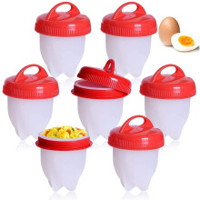7PCS  Egg Boiler Hard Boiled Eggs Without The Shell Silicone Egg Cooker,Egg Poacher Non Stick Egg Maker Easy Eggs Hard