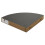 (Black) Floating Wooden Mounting Corner Shelf Display Unit 4