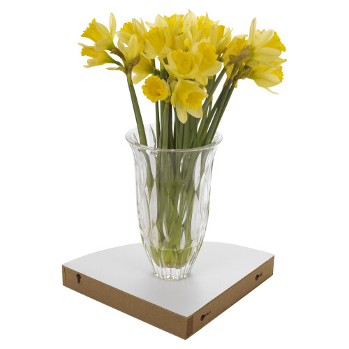 (White) Floating Wooden Mounting Corner Shelf Display Unit 1