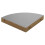 (Grey) Floating Wooden Mounting Corner Shelf Display Unit 3