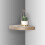 (Anthracite Oak) Floating Wooden Mounting Corner Shelf Display Unit 2