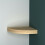 (Oak) Floating Wooden Mounting Corner Shelf Display Unit 3