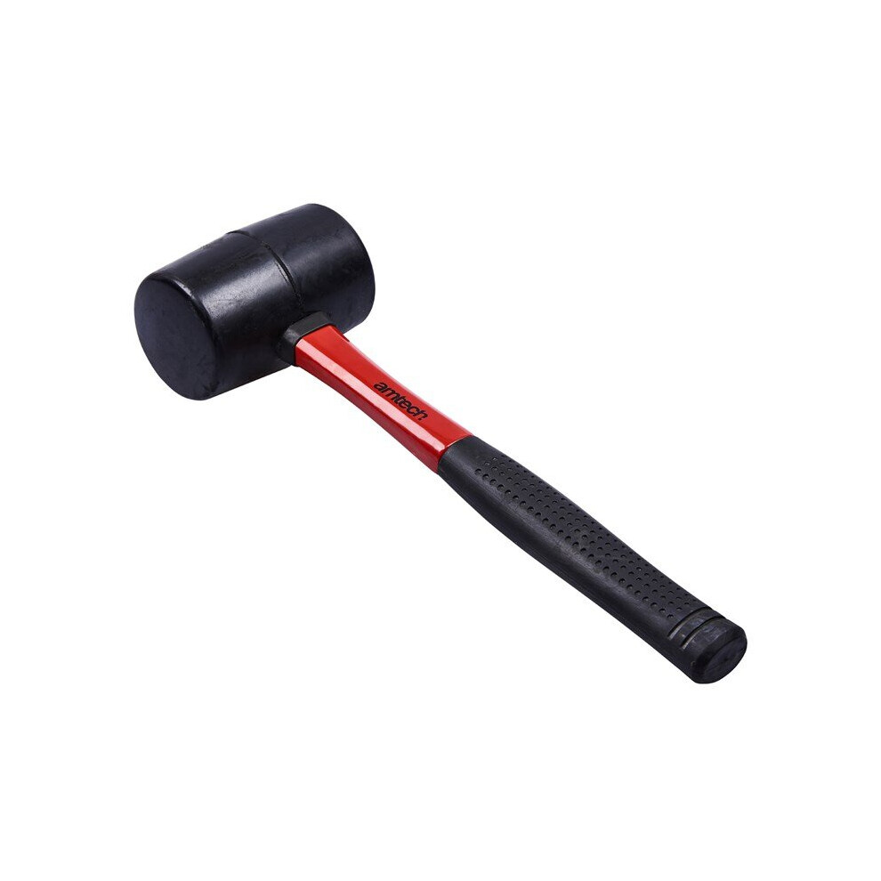 16Oz Black Rubber Mallet - Fibreglass Shaft 5032759016150