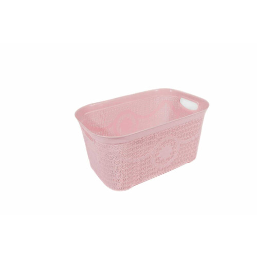 (Pink) Large Laundry Basket Clothes Washing Hamper Storage