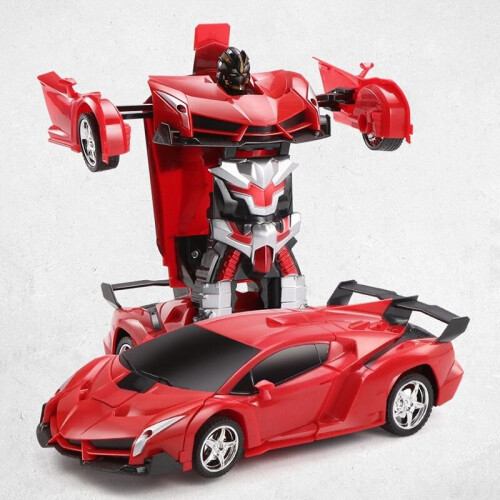 (Red Lamborghini ) Transformer RC Robot Car Remote Control 2 IN 1 Toy
