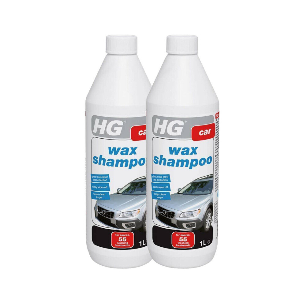 2 x HG Car Wax Shampoo 1L - High Quality Cleaning & Protection