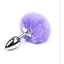 The Room Of Doom's Lilac Bunny Tail Butt Plug