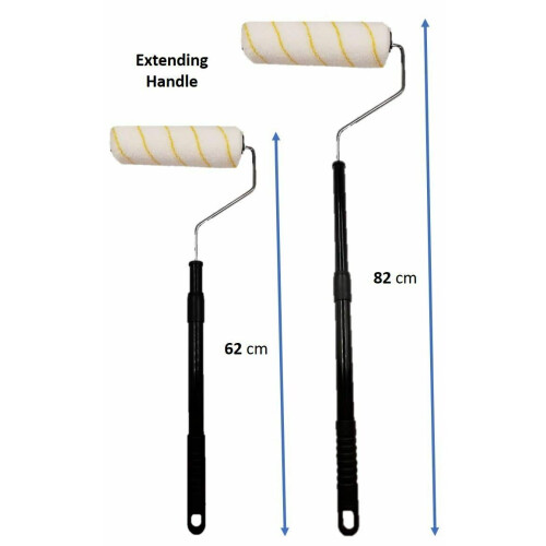 Long Handled Paint Roller Extendable High Reach Ceiling Extension Pole 2