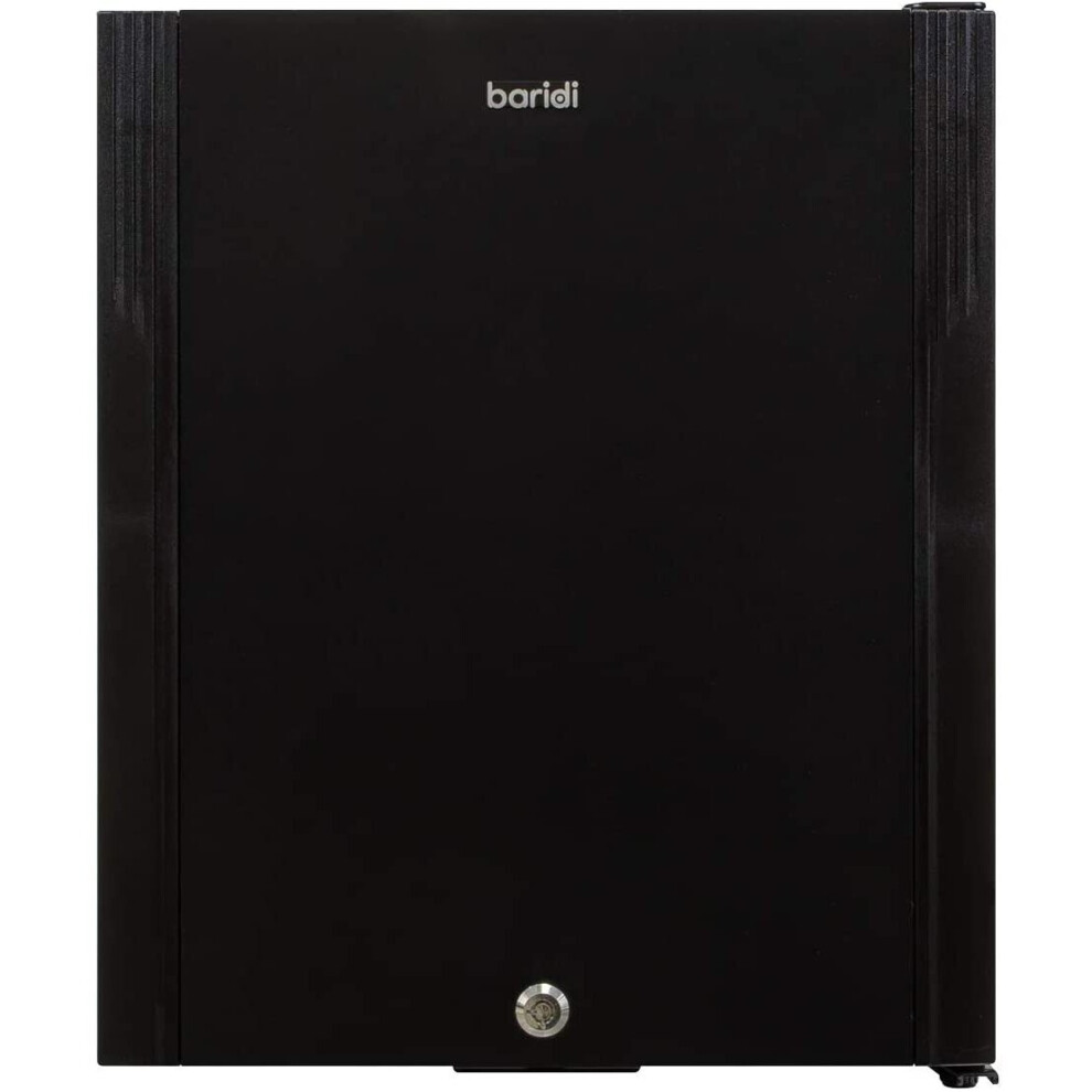 Baridi 25L Mini Bar/Fridge with Lock & Key, LED Light, Ultra Quiet for Bedrooms, Hotels, Guesthouses