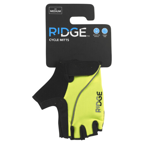 (Half Finger/Fingerless, Medium) Halfords Cycling Bicycle Training Full Half Gloves 1