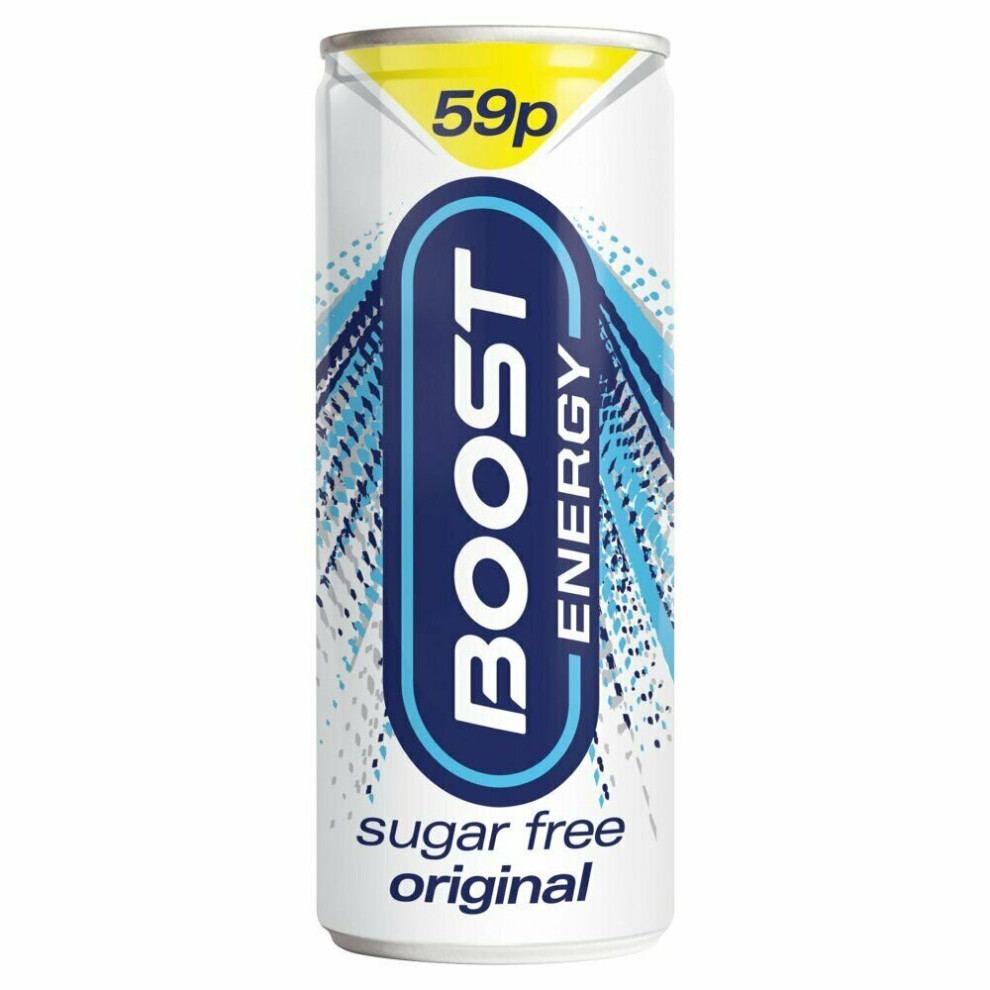 (3x250ml, Sugar Free) Boost Energy Drink 250ml Sugar Free Exotic Citrus