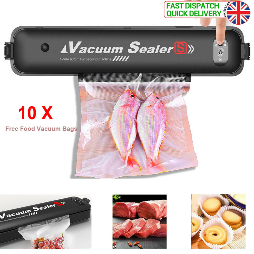 Portable Vacuum Sealer Machine Automatic for Food Preservation+10Pcs Saver Bags