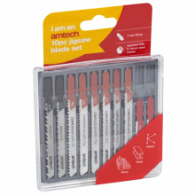 Jigsaw Blade Set Mixed Set 10pc T-Slot Fitting Jig Saw Plastic Wood  Amtech M1850