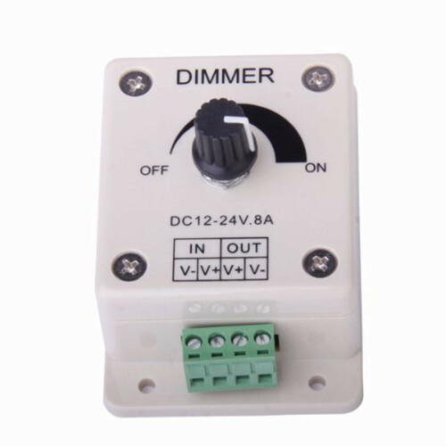 Ranpo 12V 24V 8A Switch Dimmer Brightness Controller Power Save for LED Strip Light 1