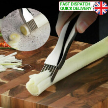 Stainless Steel Scallion Spring Onion Garlic Vegetable Shredder Slicer Cutter UK