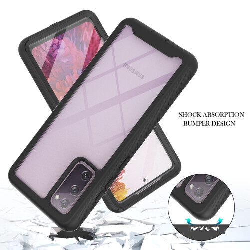 (Black) Case for Samsung Galaxy S20 FE Screen Protector 1
