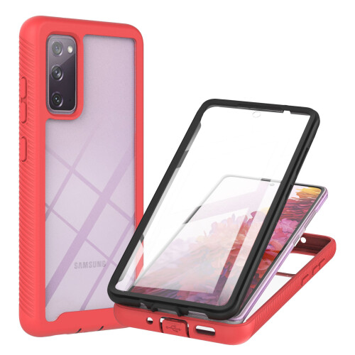 (Red) Case for Samsung Galaxy S20 FE Screen Protector