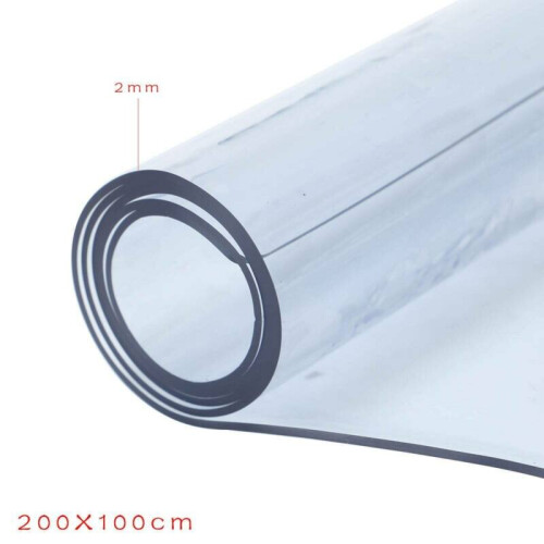 100*200cm Table Protector CLEAR PVC Table Cover 2mm Thick Tablecloth 1