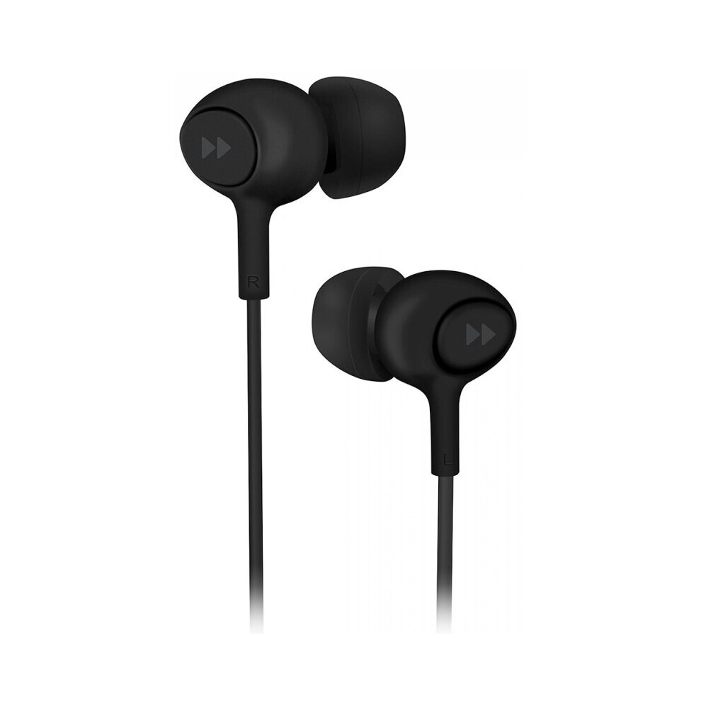 Groov-E Gveb13k Mobile Buds Earphones With Remote Mic, Voice Assistant, 3.5Mm Gold Plug, Black Black,Gold 5060108296182