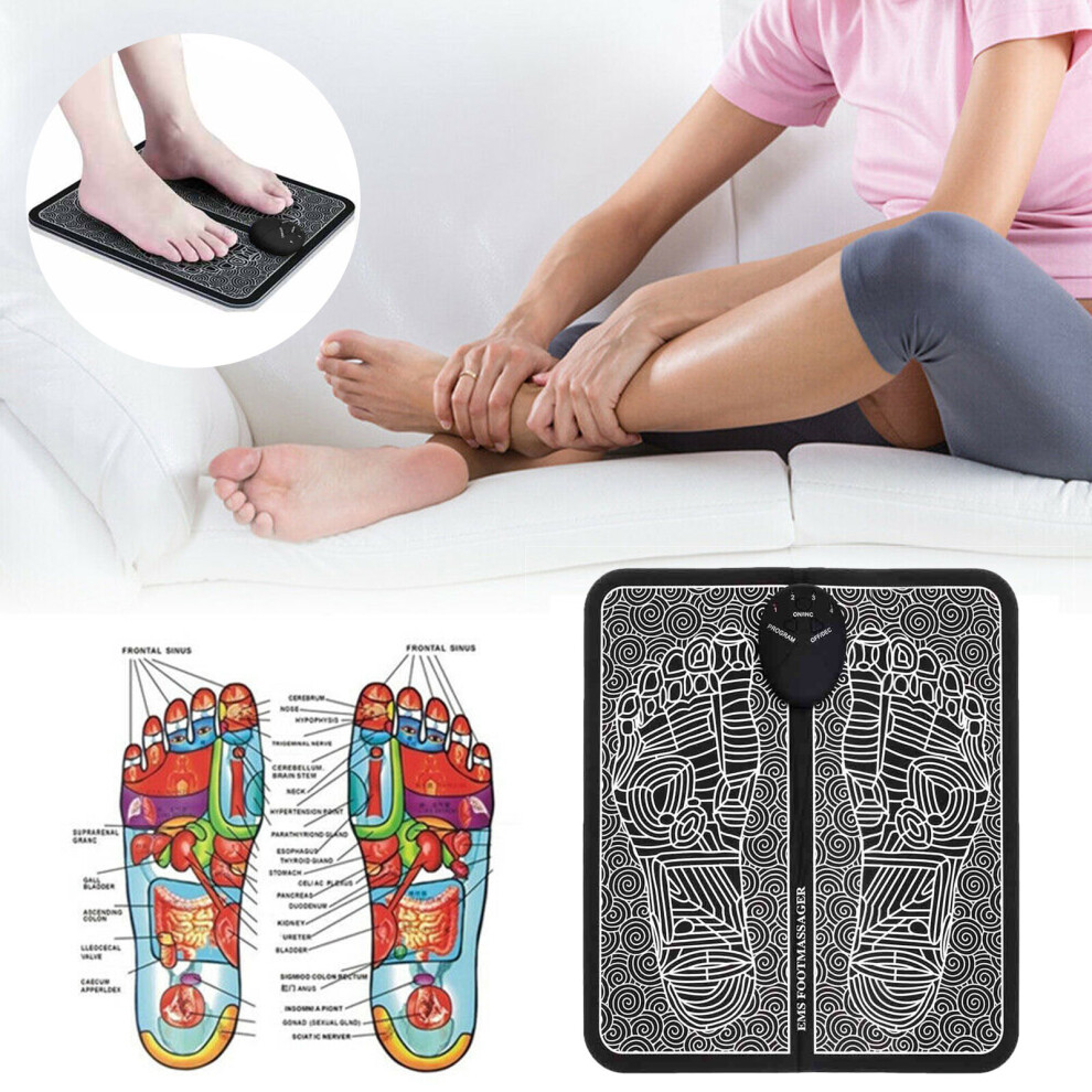 EMS Leg Reshaping Foot Massager Mat Pad Blood Muscle Relief Pain
