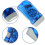 (Red) Hand Pressing 3 LED Crank Power Dynamo Wind Up Flashlight Torch Night Lamp Light 4